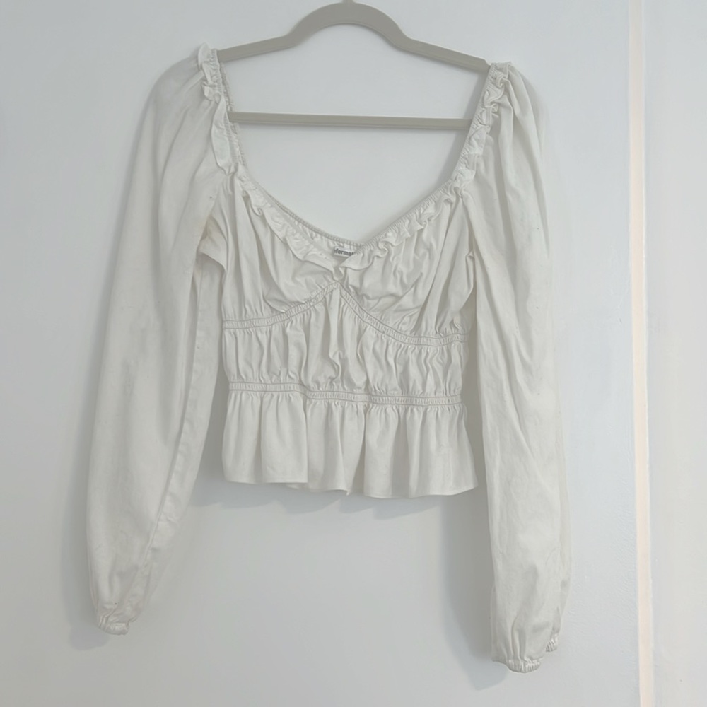 Reformation long sleeve blouse